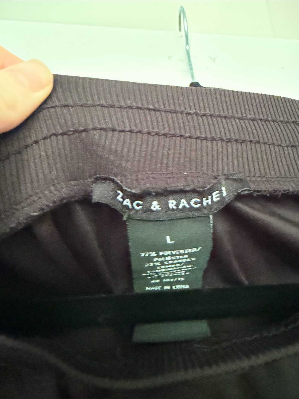 Zac & Rachel Black Drawstring Joggers - Picture 3 of 4